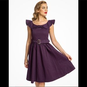 NWT Purple Lindy Bop Hetty Dress 2X